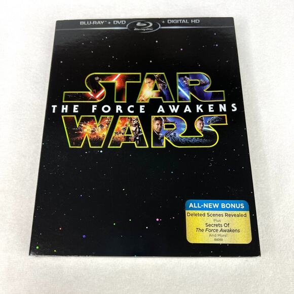 Star Wars The Force Awakens Blu Ray Combo Pack New - Picture 1 of 3